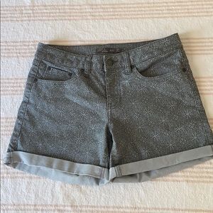 Prana Kara shorts- gray pattern